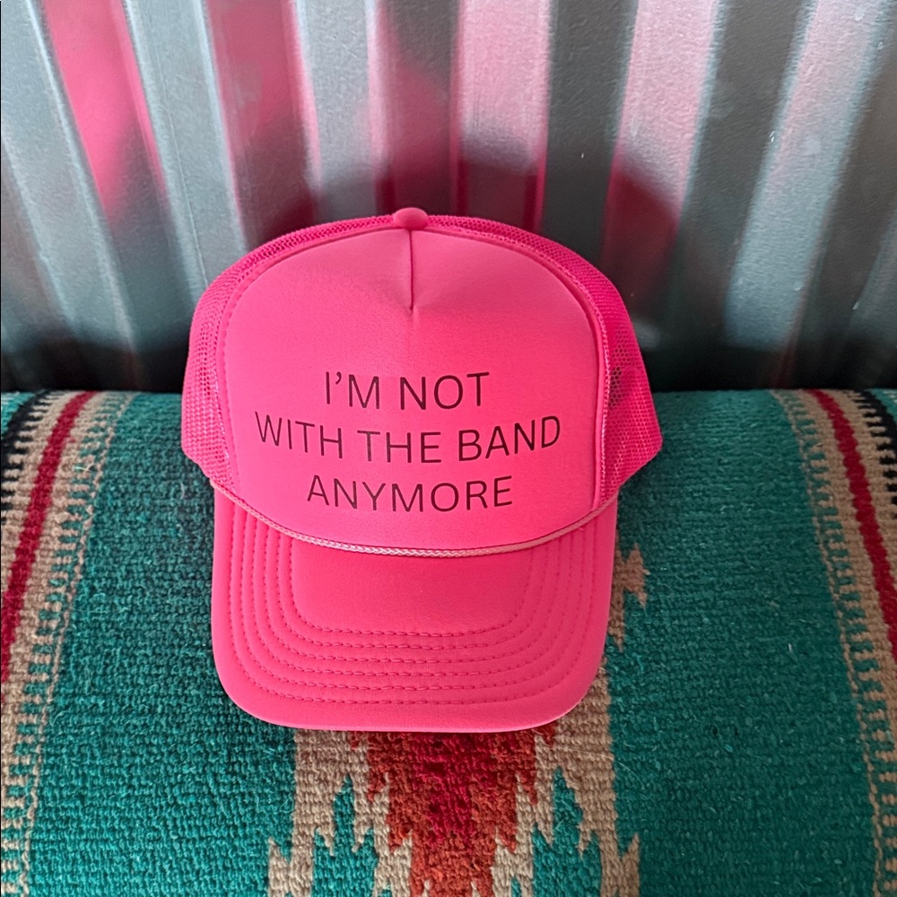 Bold Pink Statement Trucker Hat